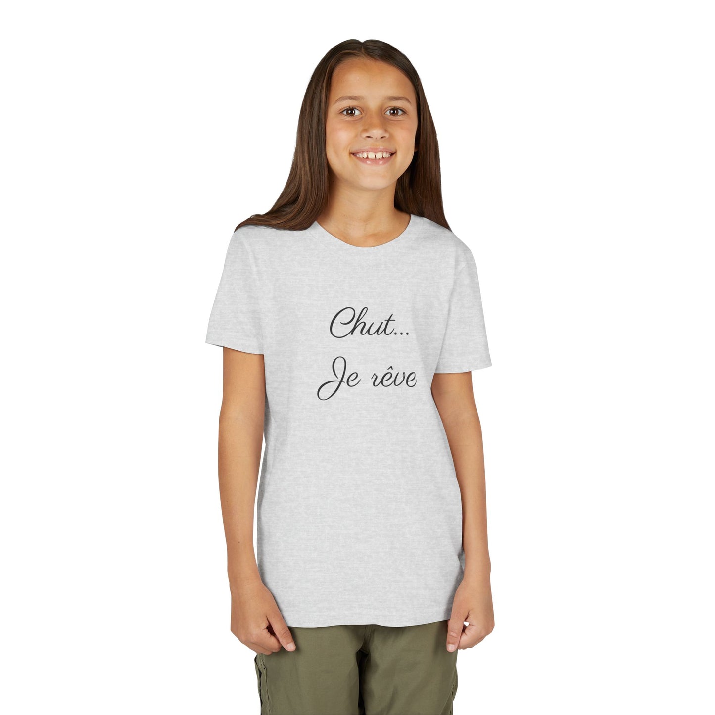 Youth Tee — "Chut... Je rêve" French Script Kids Shirt