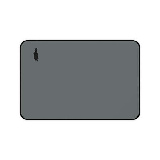 Sleek Black  Bat Desk Mat - Minimalist Design for Home Office & Study