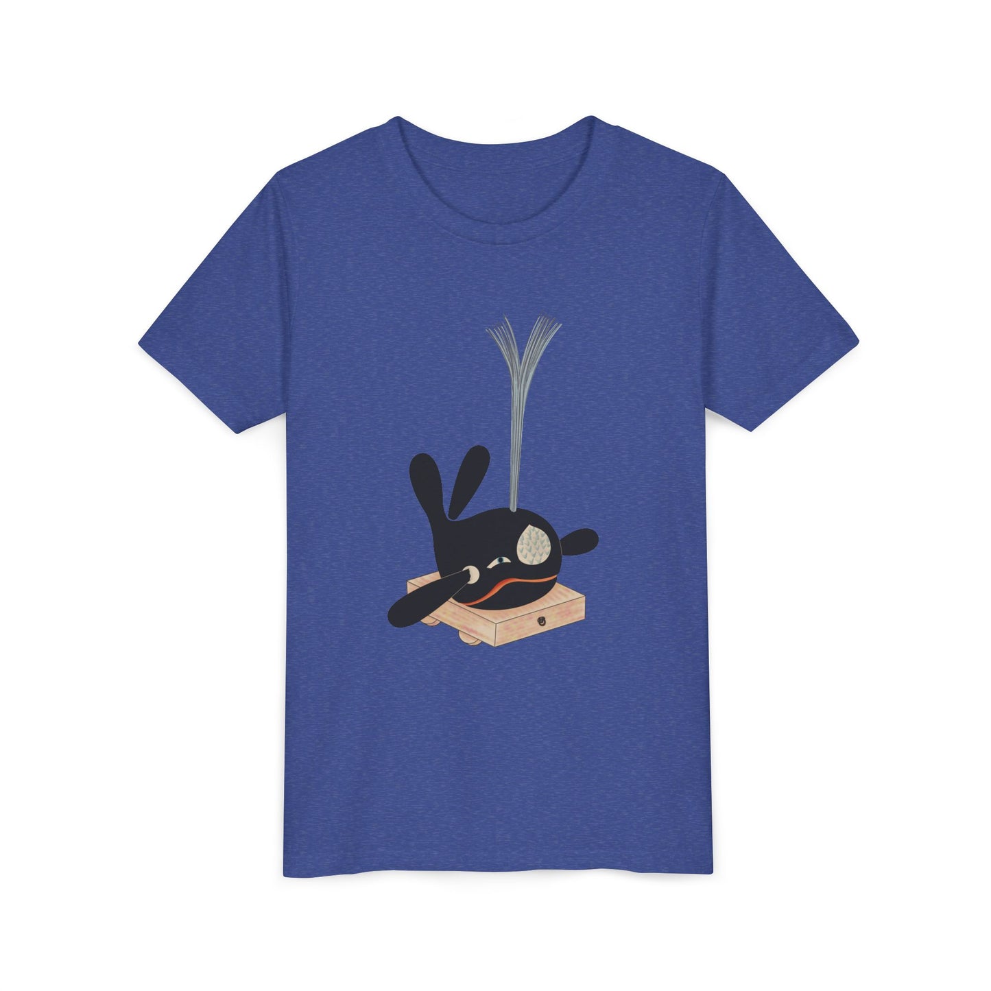 Vintage Japanese Toy Whale Youth T-Shirt — "Kujira no Shoufuki" Whale on Crate Youth Tee