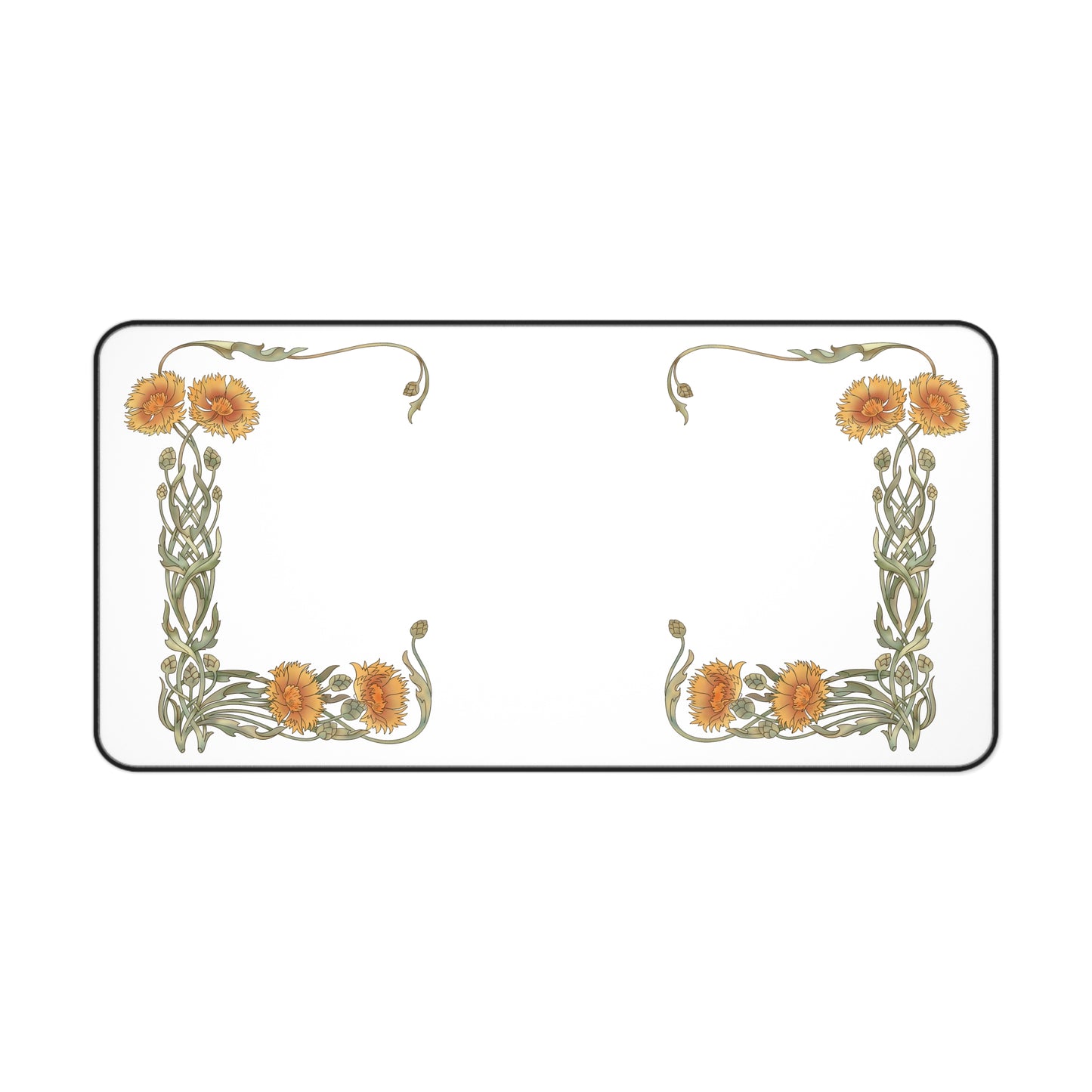 Floral Desk Mat – Elegant Office Decor with Sunflower Design