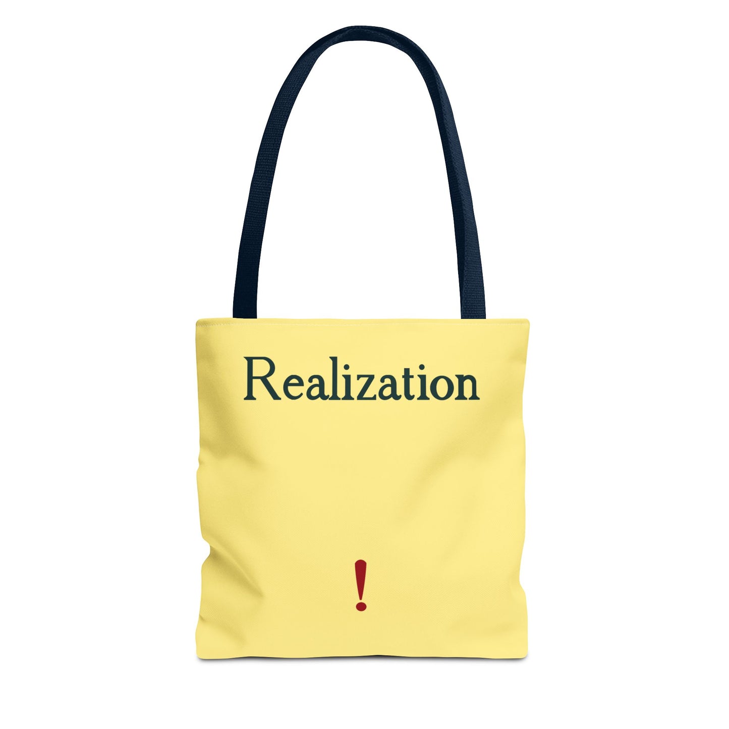 Realization Exclamation Tote Bag — Yellow AOP Everyday Carry