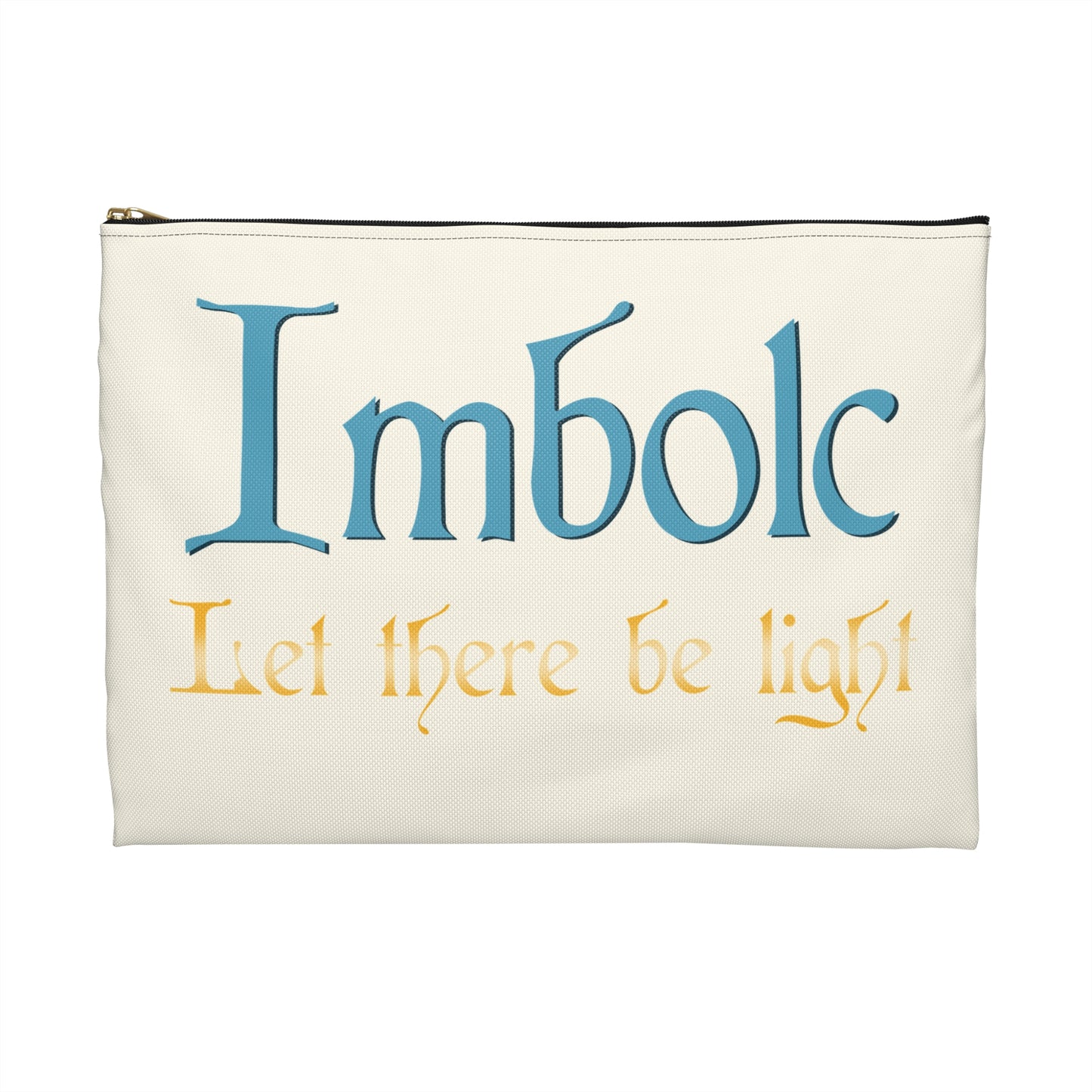 Imbolc Sacred Accessory Pouch, Wiccan Gift, Ritual Storage, Spiritual Decor, Pagan Travel Bag, Let There Be Light Design