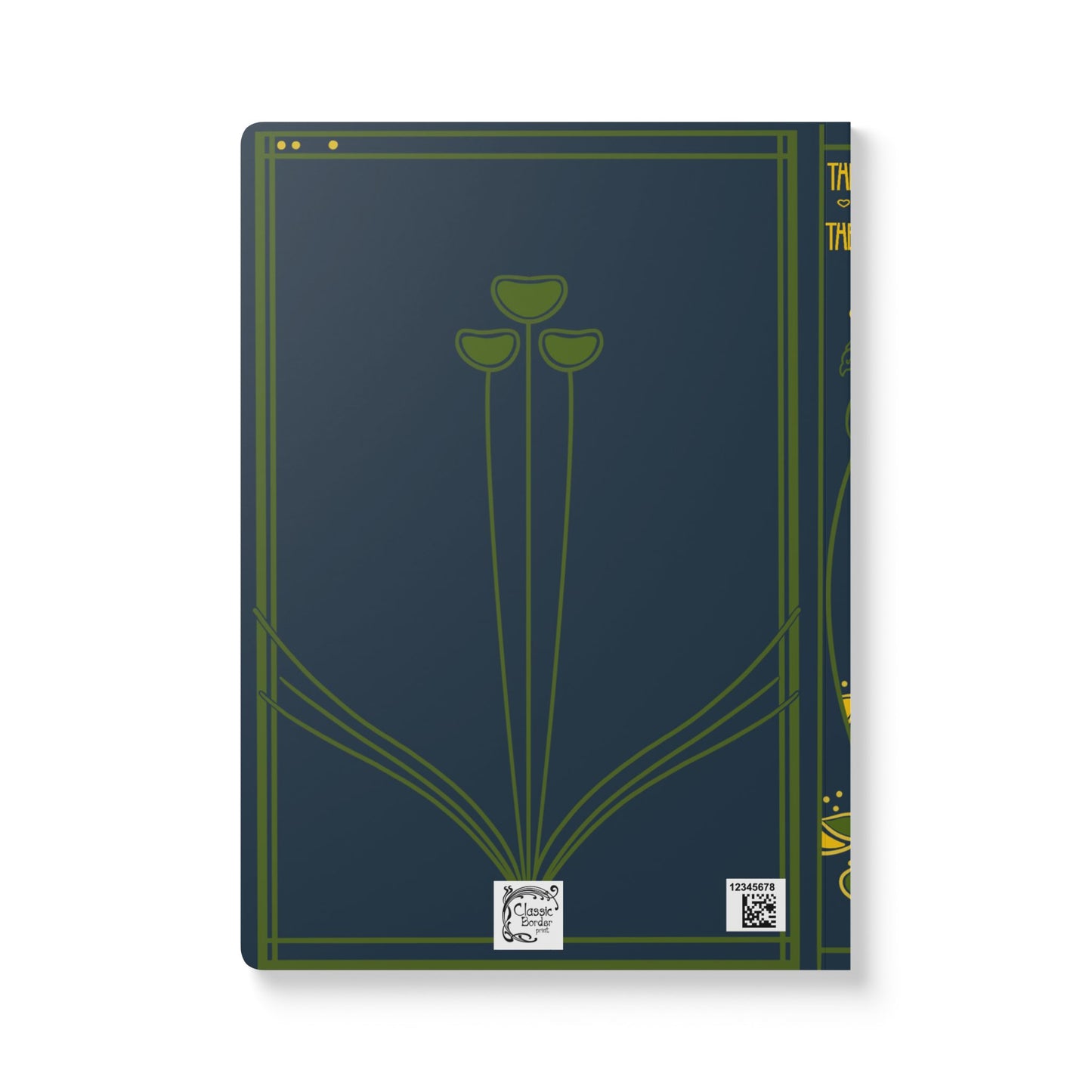 'The Book of The Home' Vintage Book Cover w/Peacock Softcover Journal