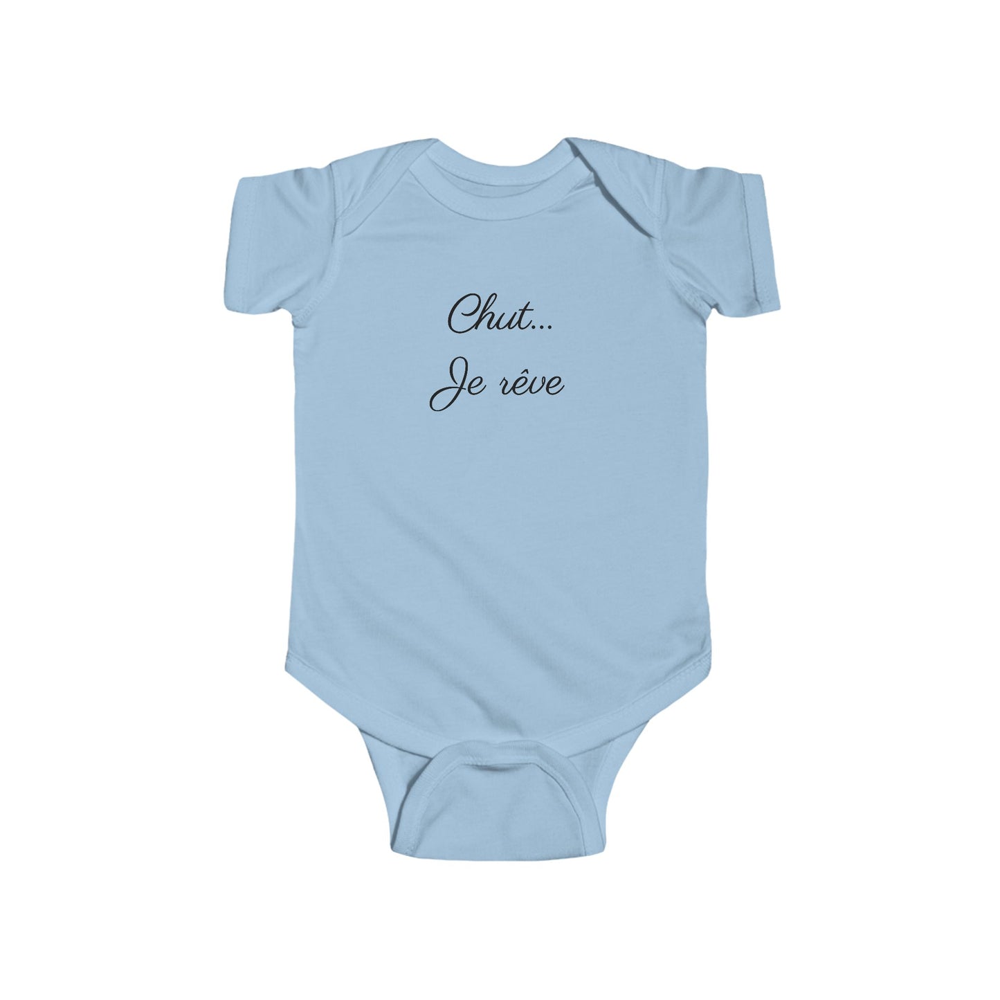 Infant Bodysuit - "Chut... Je rêve" French Script Baby Onesie