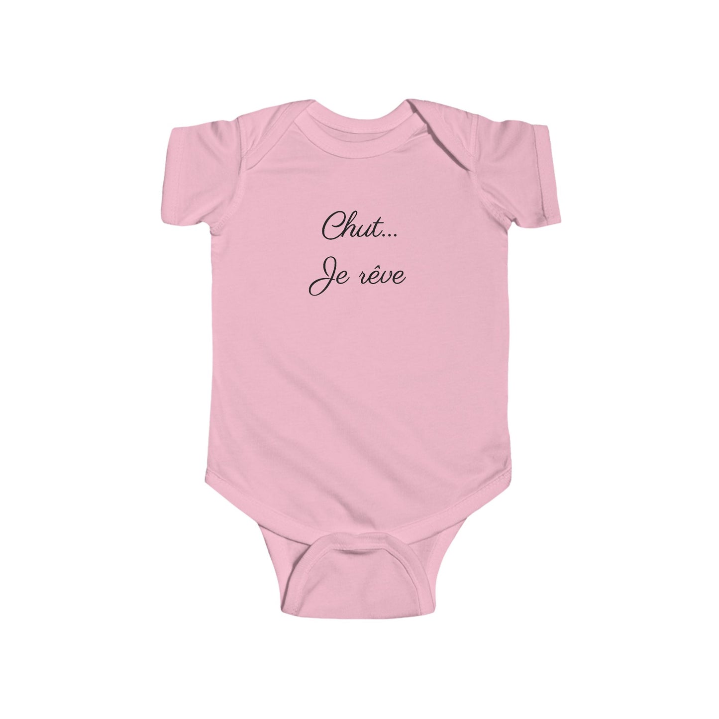 Infant Bodysuit - "Chut... Je rêve" French Script Baby Onesie