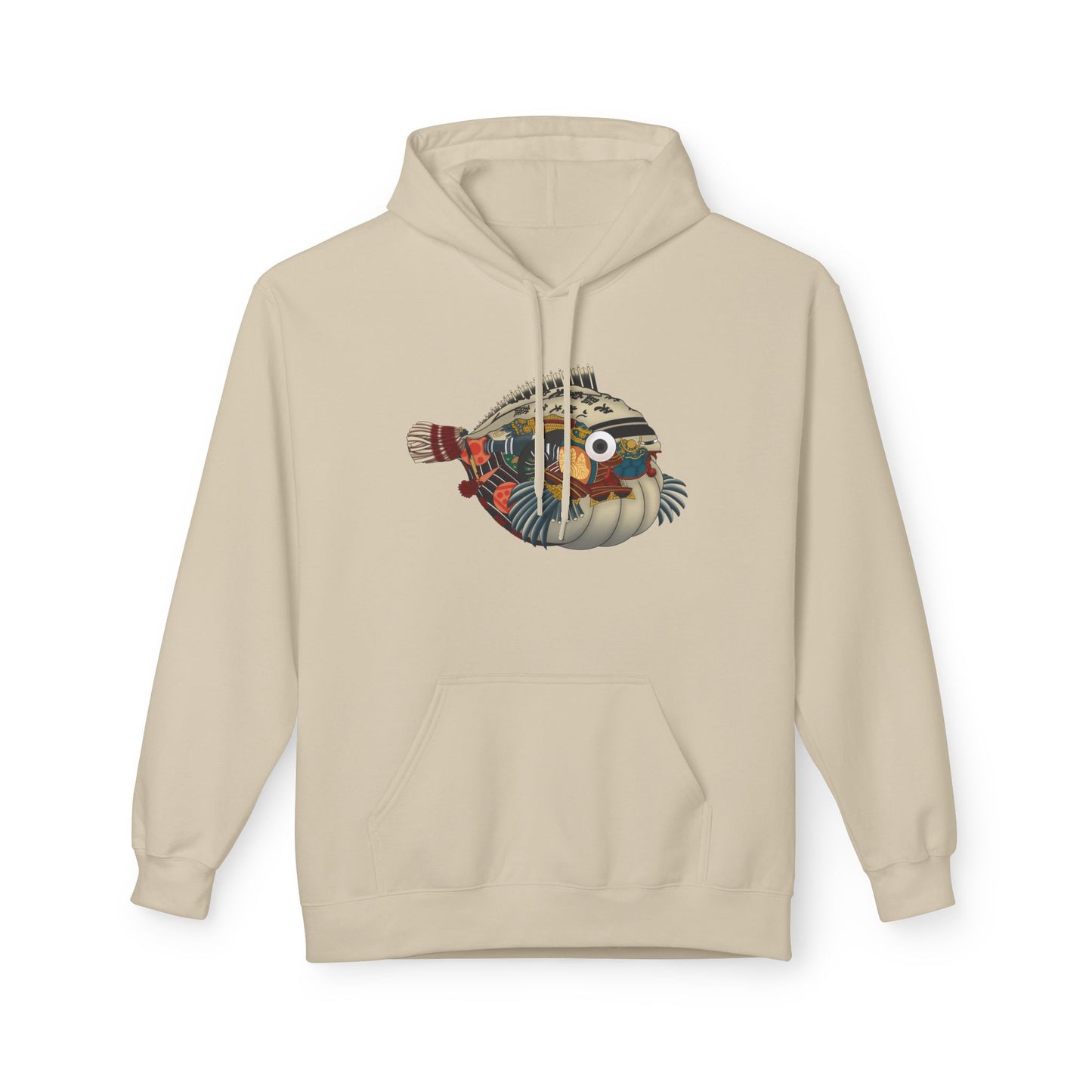 Pufferfish Art Hoodie — Colorful Japanese Fish Graphic Pullover