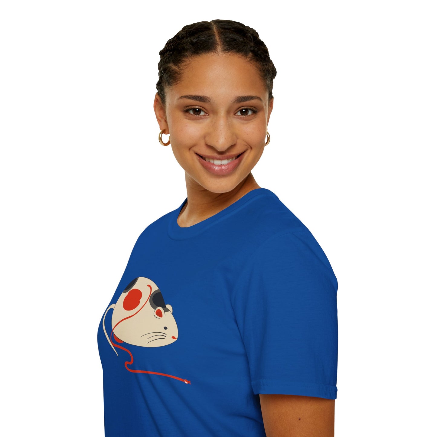 Japanese "Nezumi" Mouse T-Shirt — Cute Calico Mouse Graphic Tee