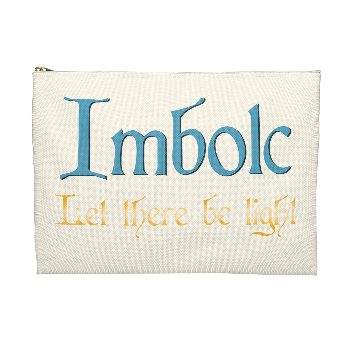 Imbolc Sacred Accessory Pouch, Wiccan Gift, Ritual Storage, Spiritual Decor, Pagan Travel Bag, Let There Be Light Design