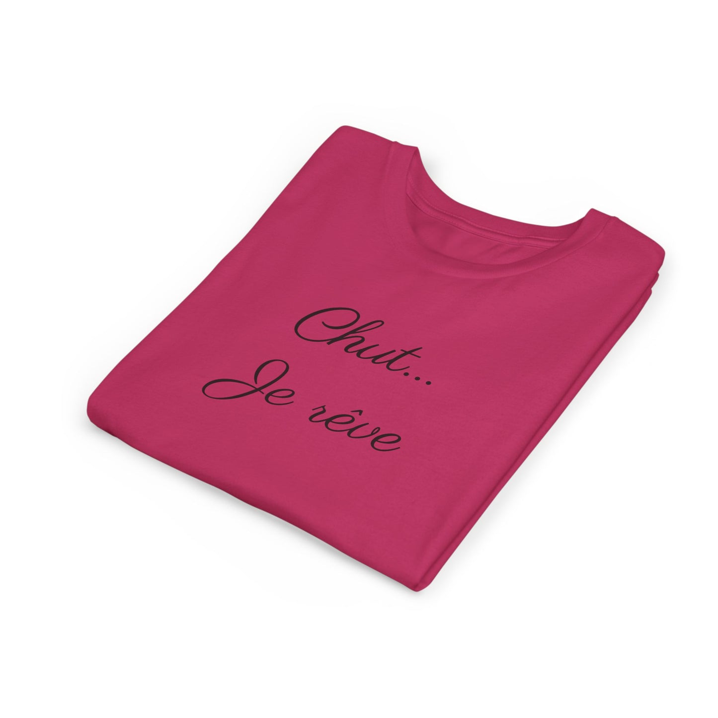 Youth Tee — "Chut... Je rêve" French Script Kids Shirt