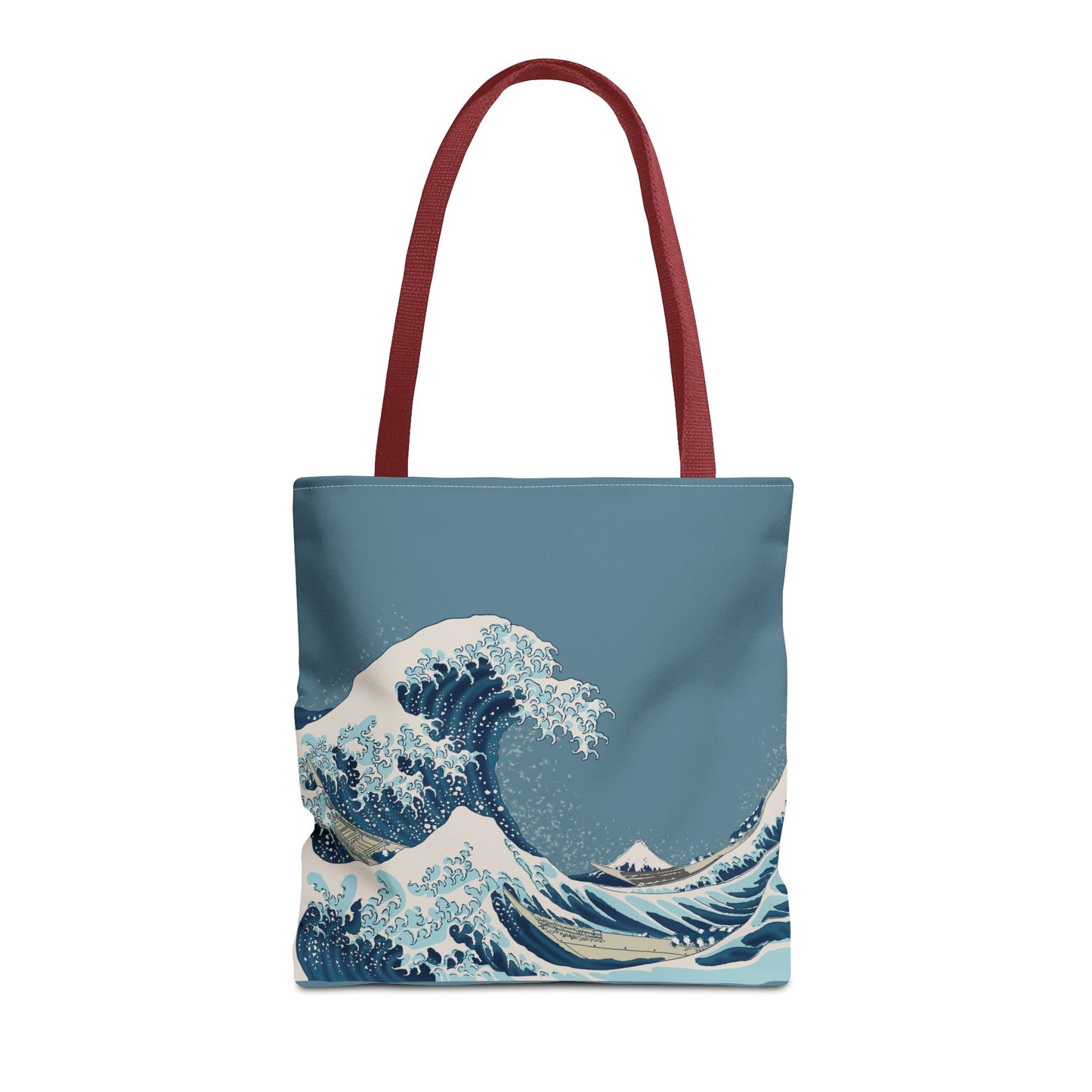 Hokusai Great Wave Tote Bag — Japanese Wave Print All-Over Canvas Beach & Market Tote