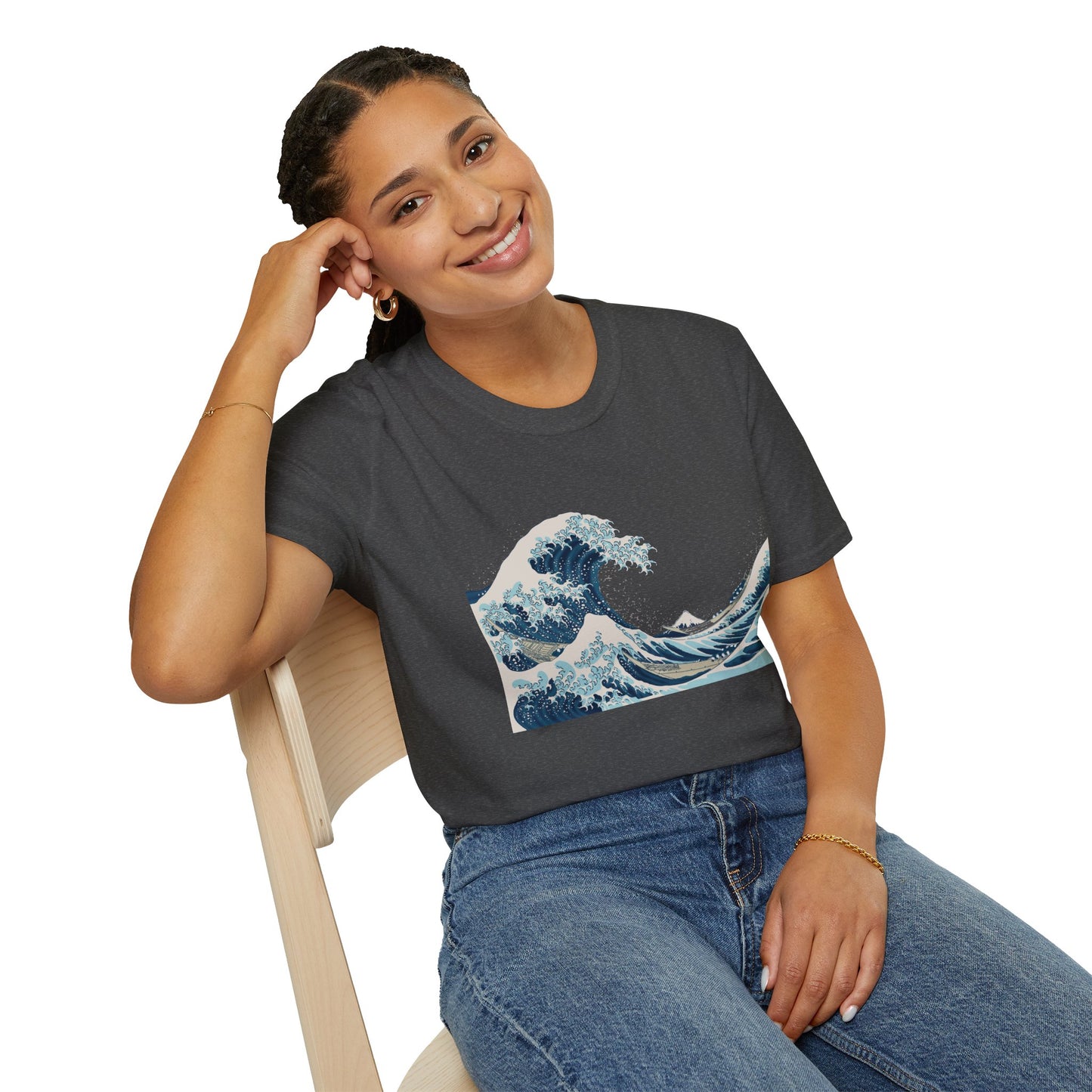 Hokusai Wave Print T‑Shirt — Great Wave Inspired Graphic Tee