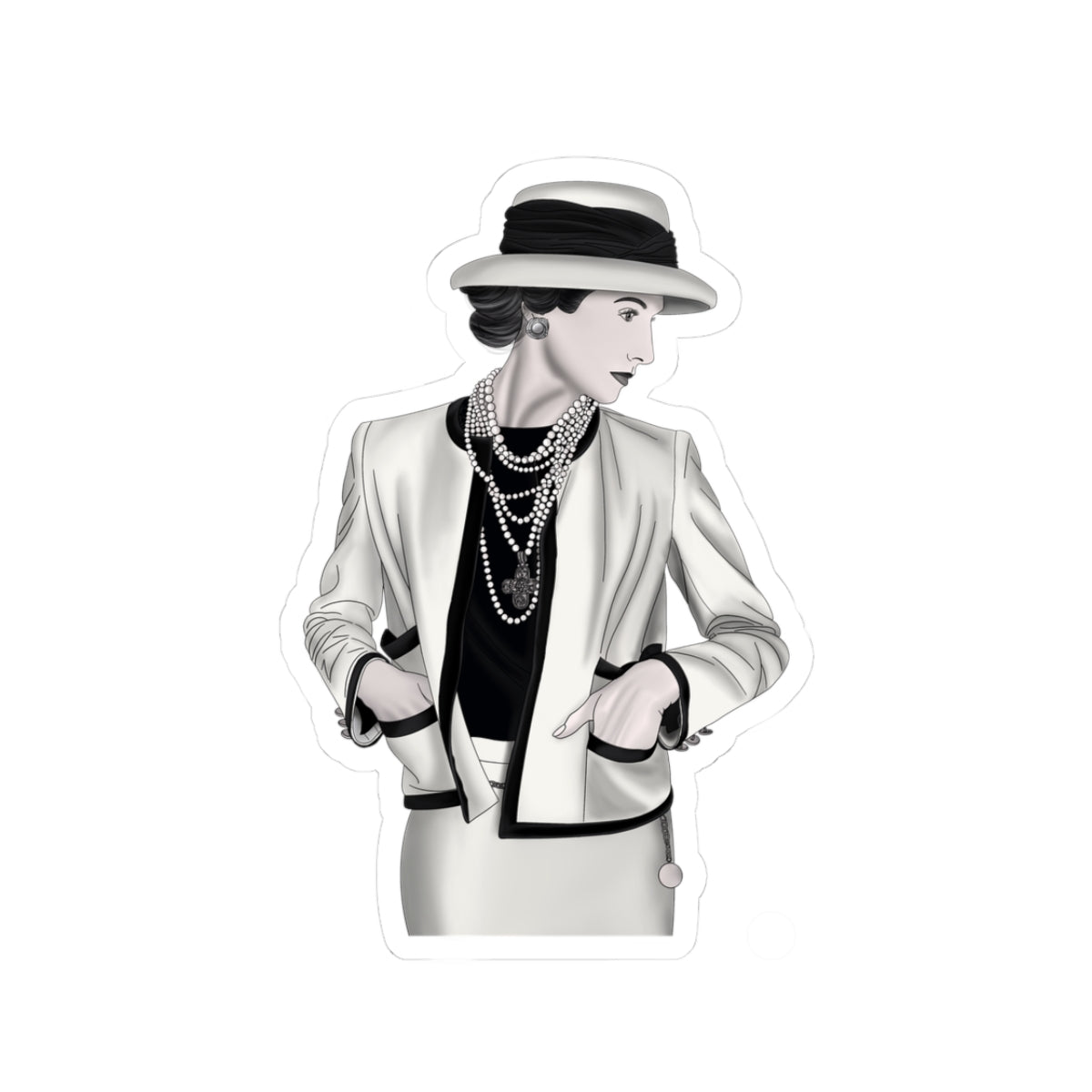 Miss Coco Chanel Sticker