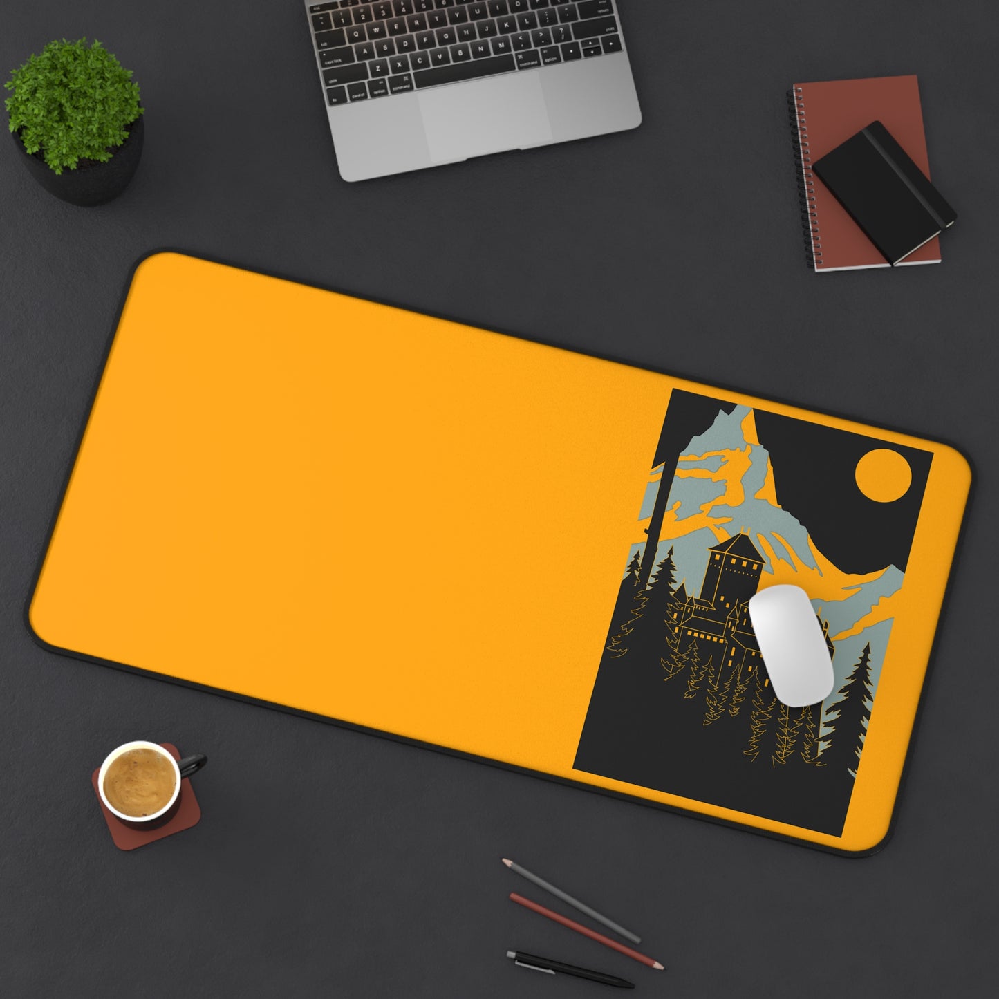 Mountain Landscape Desk Mat - Vibrant and Functional Office Decor