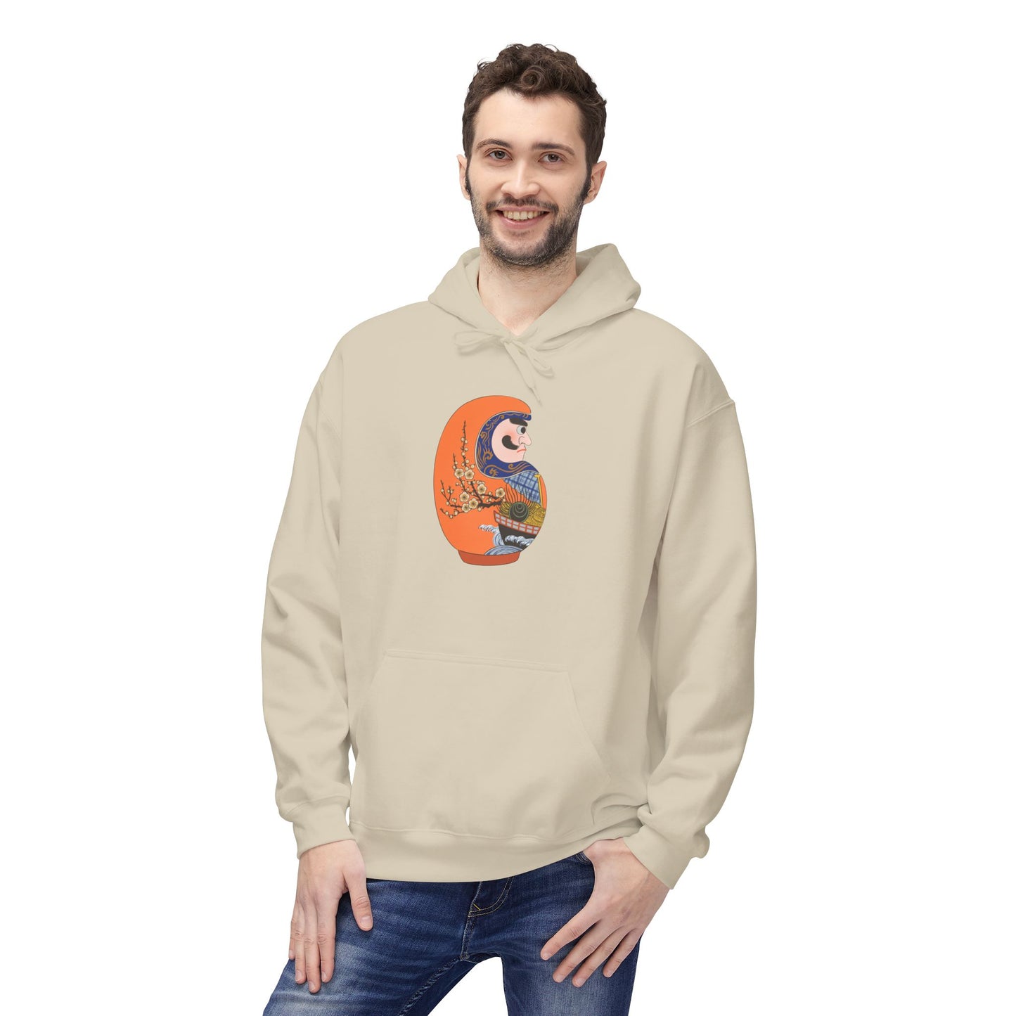 Daruma doll Hoodie - Treasure Ship (Takarabune)