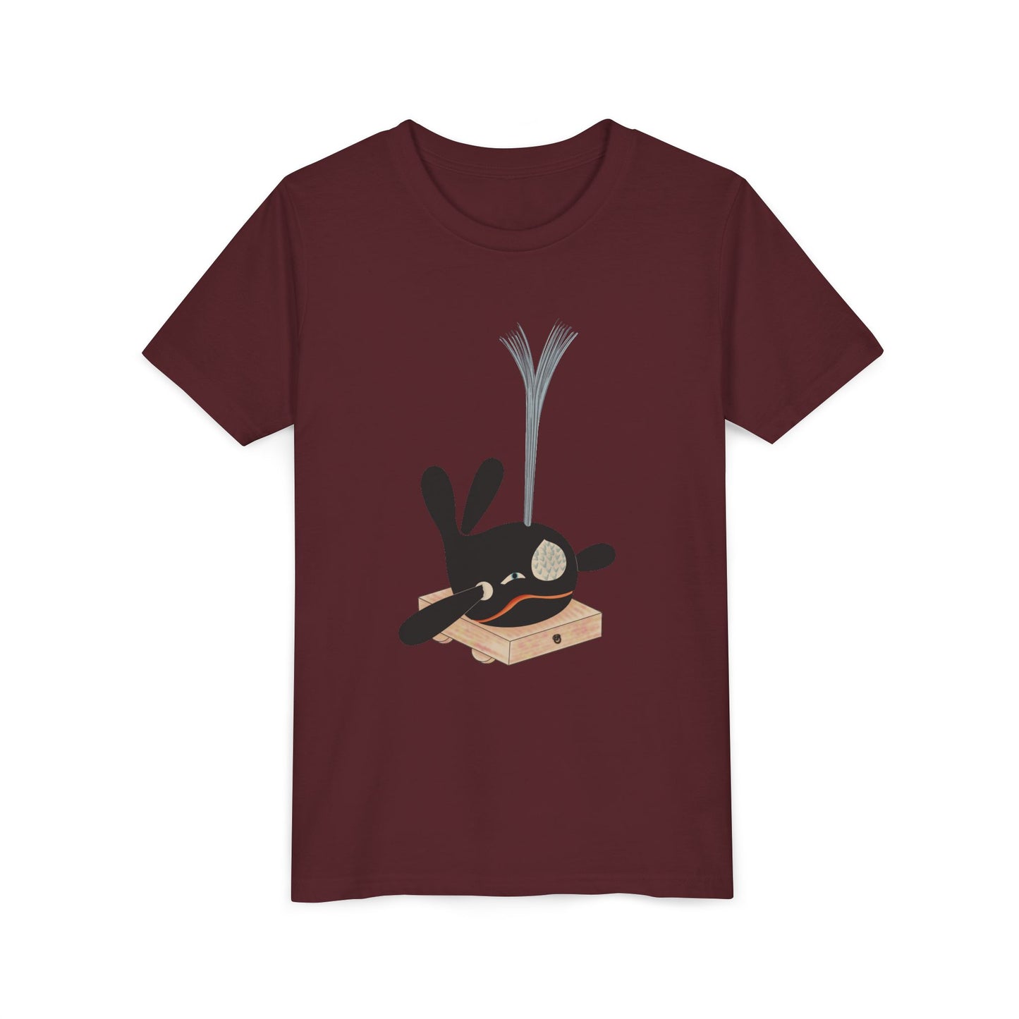 Vintage Japanese Toy Whale Youth T-Shirt — "Kujira no Shoufuki" Whale on Crate Youth Tee