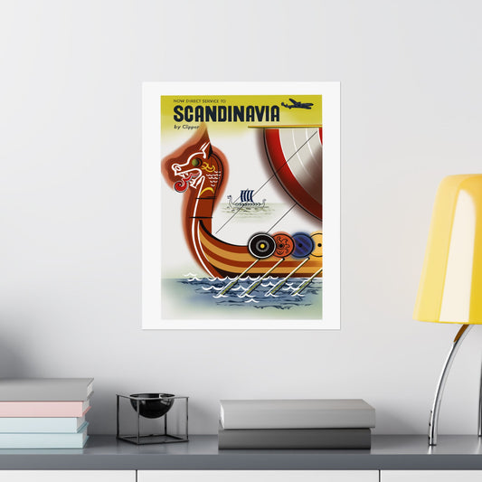 Vintage Scandinavian Travel Poster