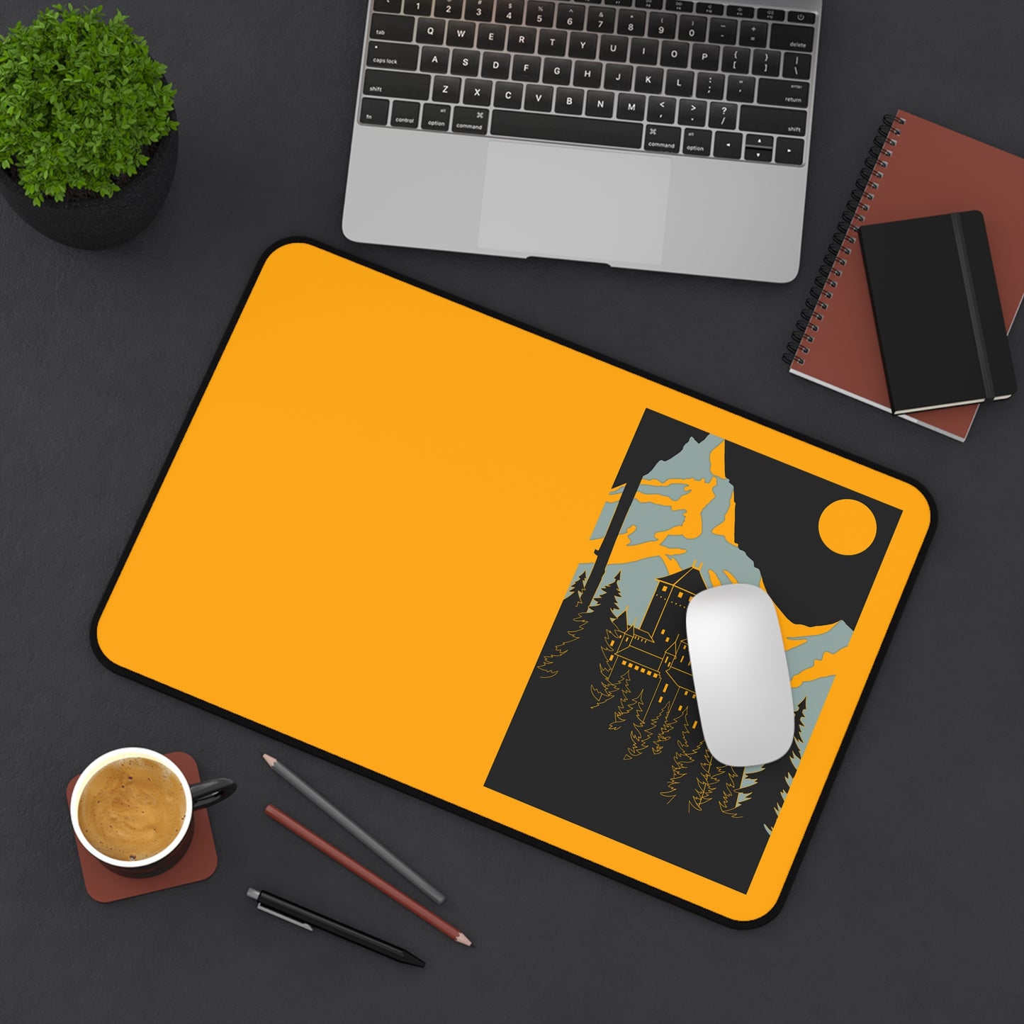 Mountain Landscape Desk Mat - Vibrant and Functional Office Decor