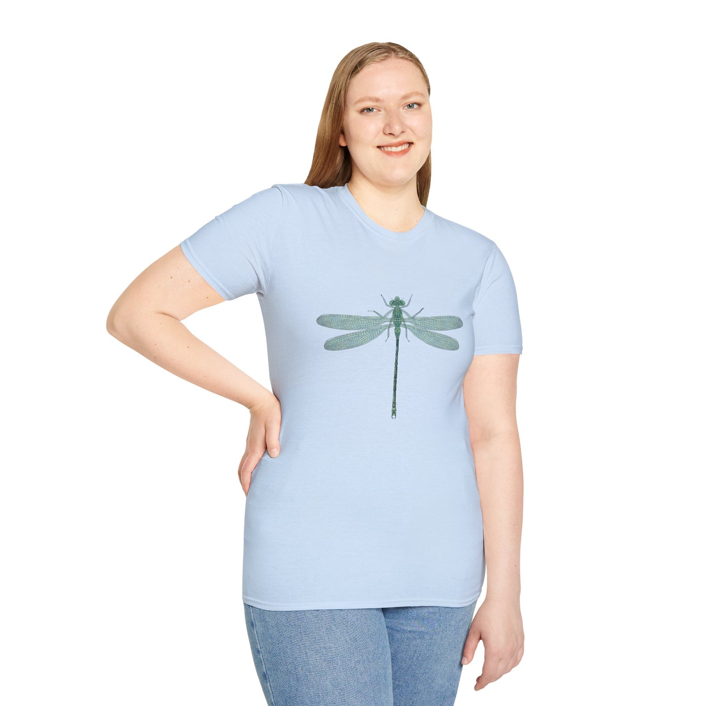 Green Dragonfly Graphic T-Shirt — Minimal Nature Tee