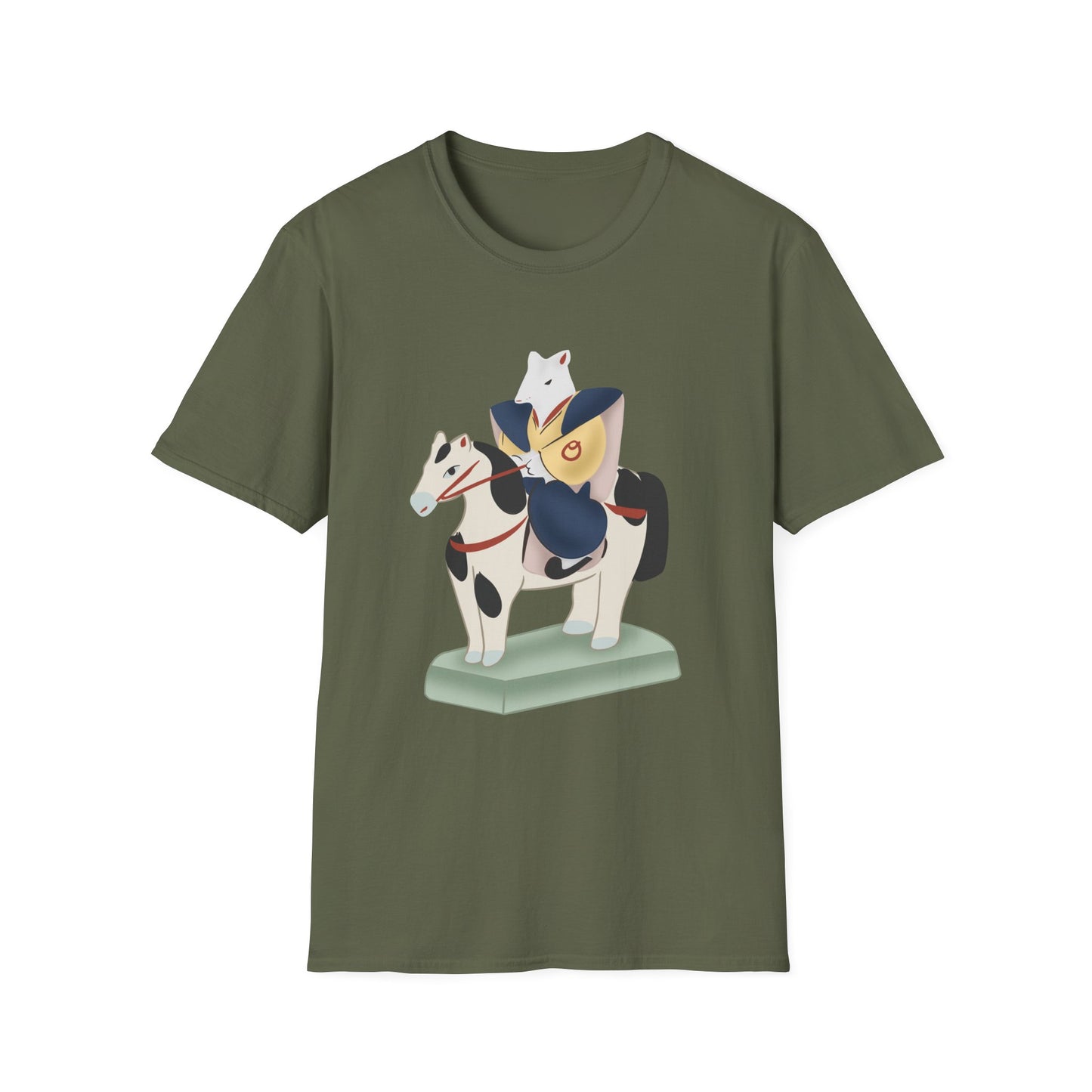 Miharu-goma Horse TShirt — Traditional Japanese Toy Horse Graphic Tee