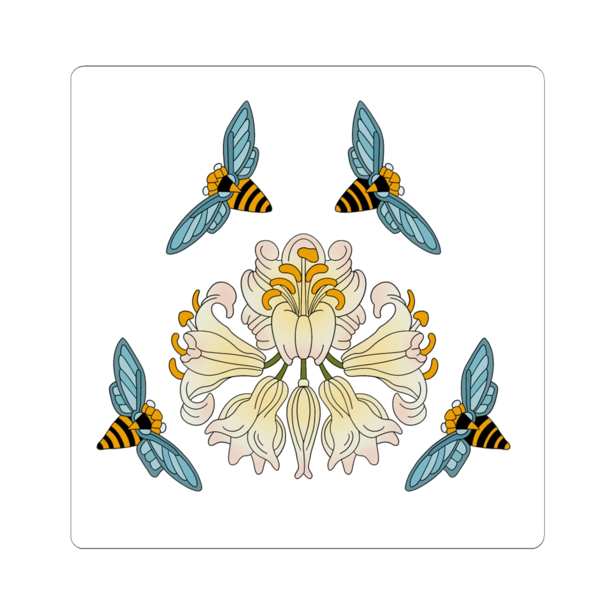 Lillies Bee Sticker