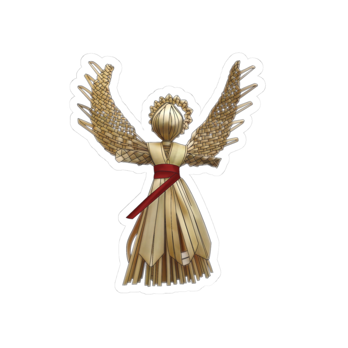 Samhain Straw Angel sticker