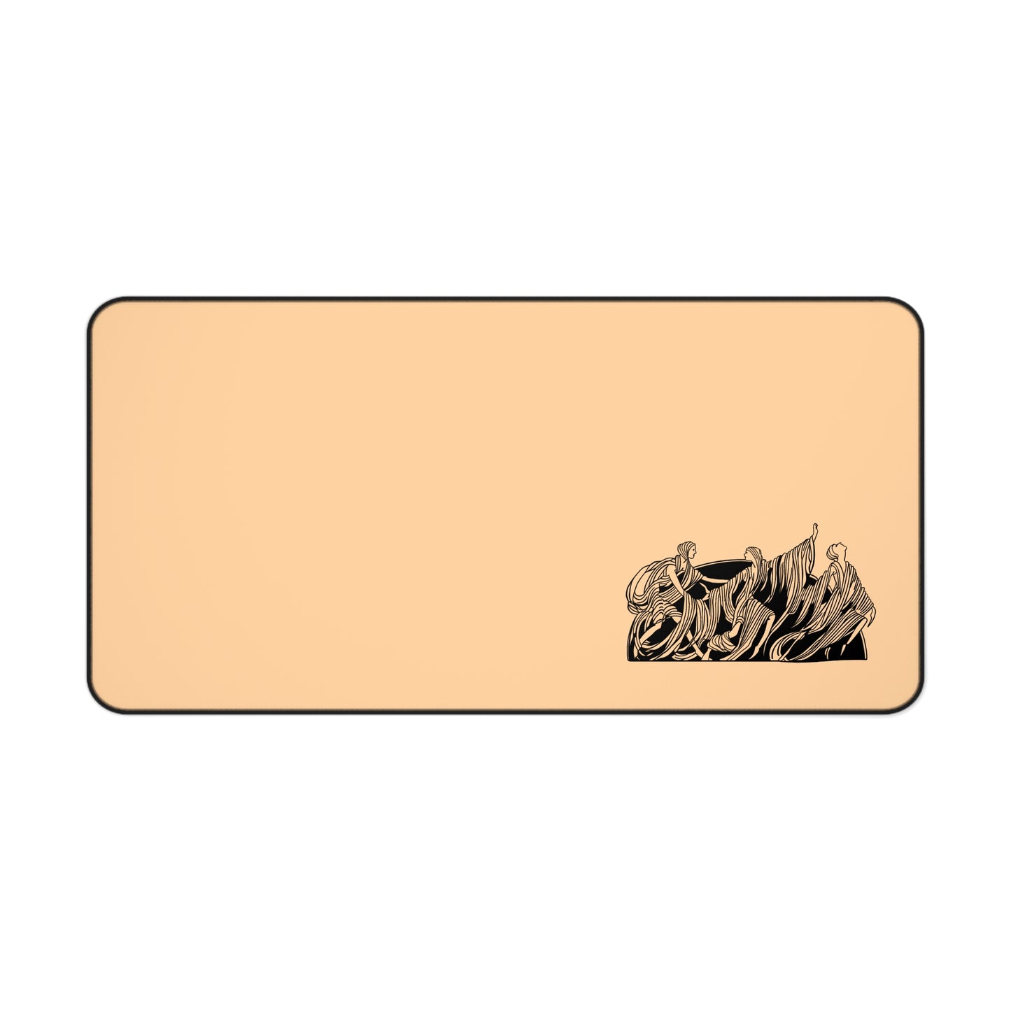 Elegant Desk Mat with Dancing Figure Design