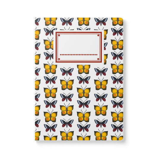 Vintage Book Cover w/Butterfly Softcover Journal