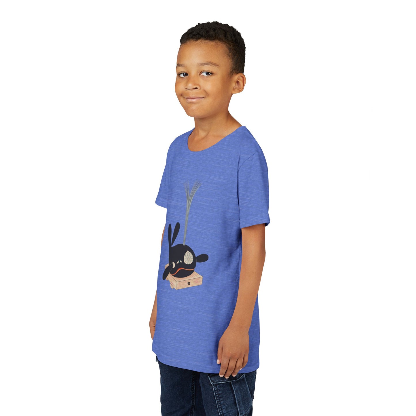 Vintage Japanese Toy Whale Youth T-Shirt — "Kujira no Shoufuki" Whale on Crate Youth Tee