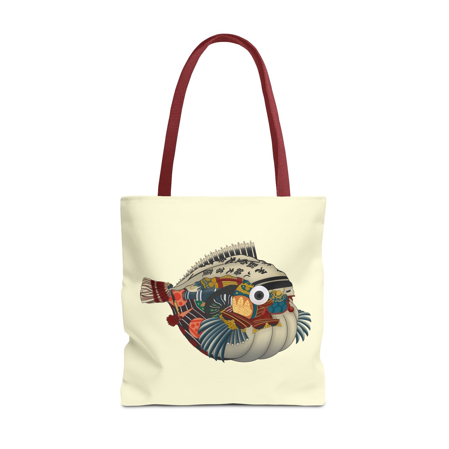 Puffer Fish Japanese Art Tote Bag — Colorful Japanese-Inspired Marine Illustration