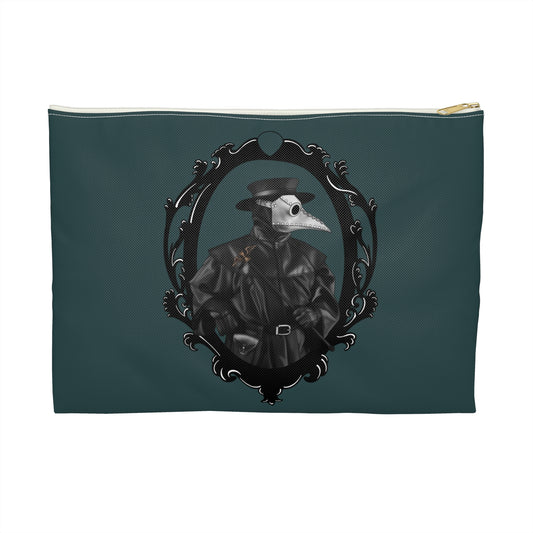 Gothic Plague Doctor Accessory Pouch – Unique Cosmetic Bag, Witchy Supplies, Gift for Halloween, Vintage Aesthetic