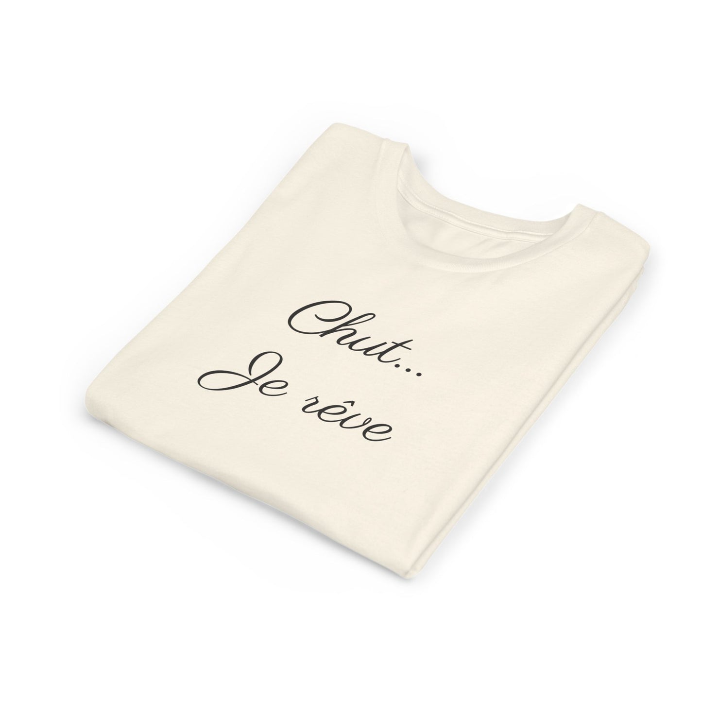 Youth Tee — "Chut... Je rêve" French Script Kids Shirt