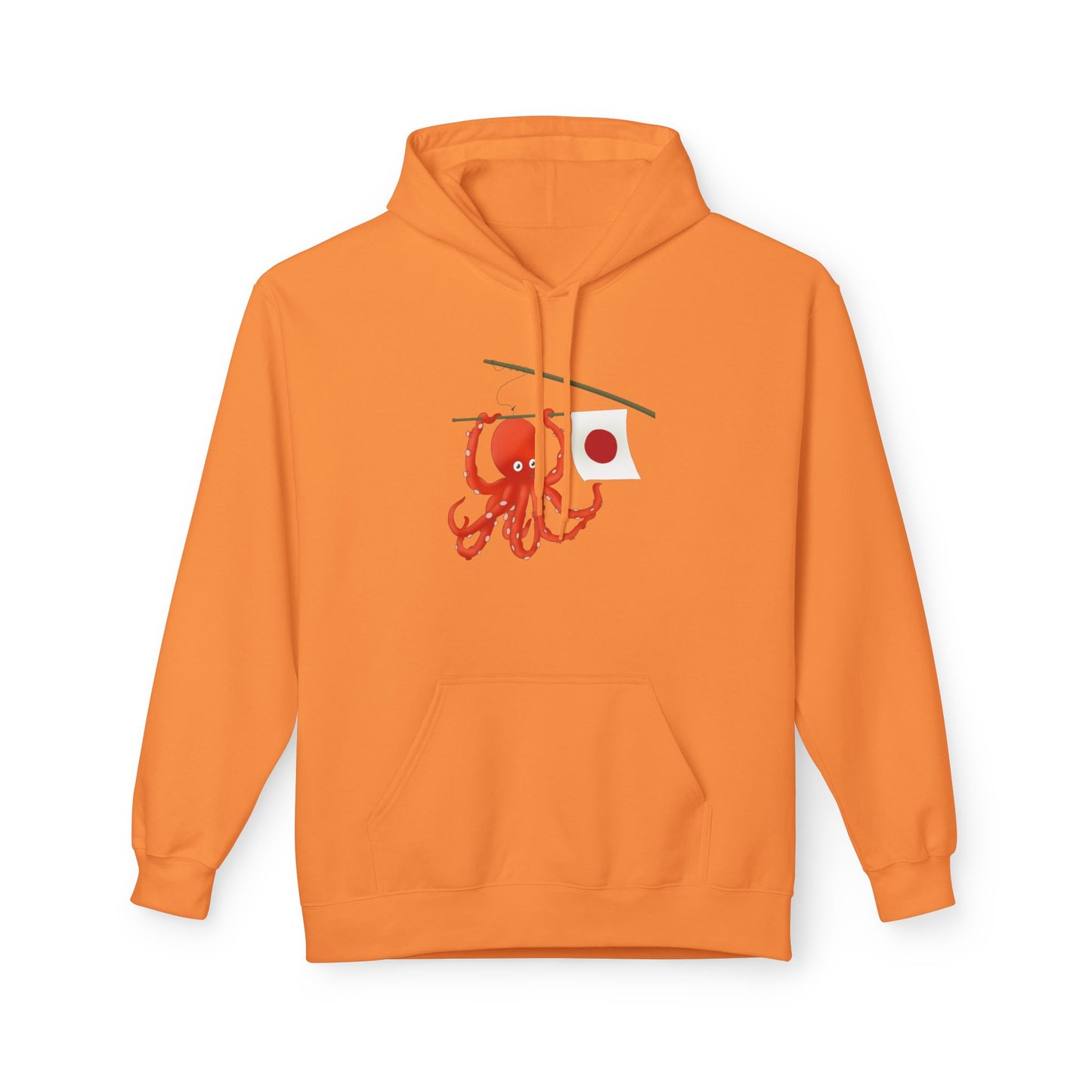 "Tako" Japanese Octopus Hoodie — Cute Red Octopus Graphic Pullover