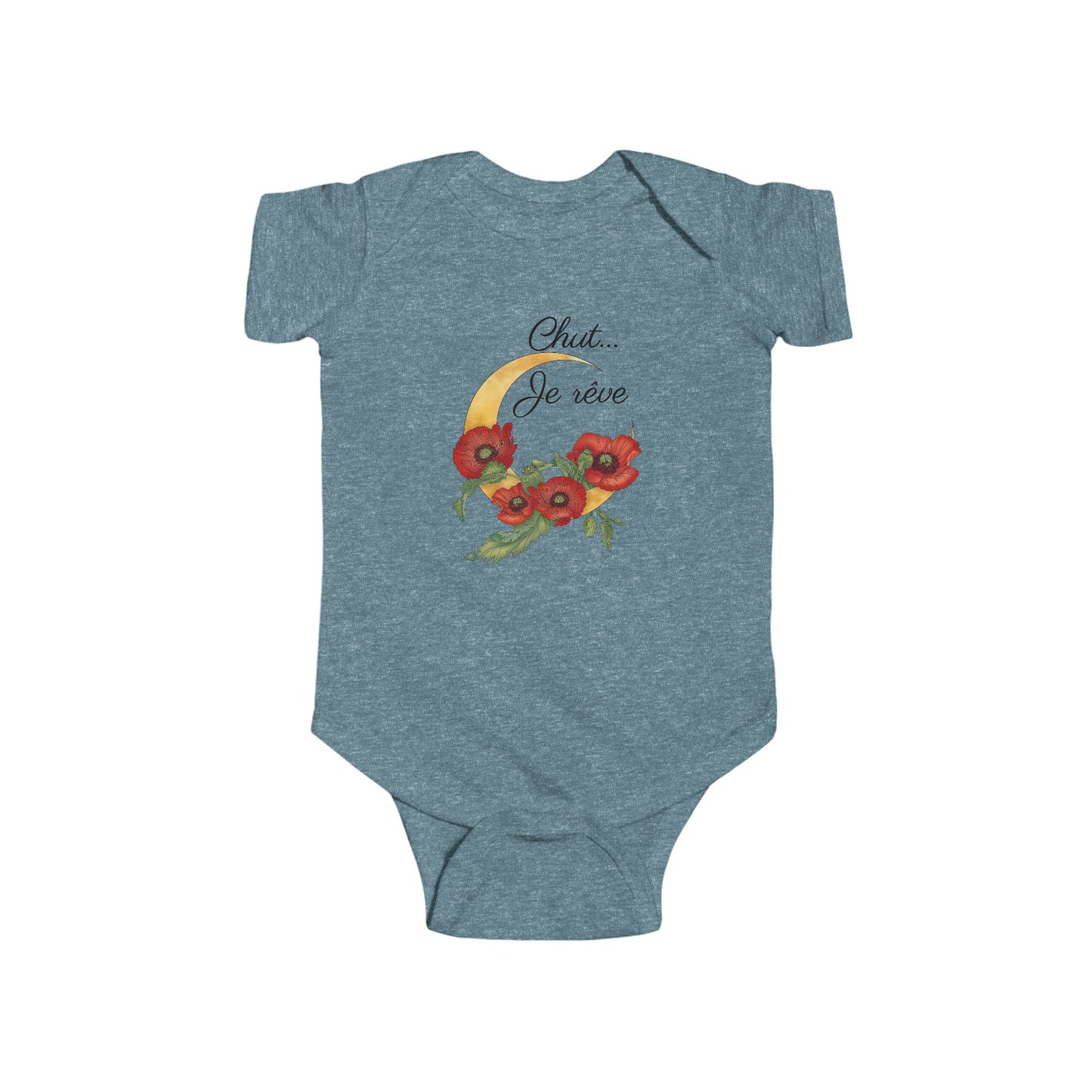 "Chut... Je rêve" French Script Baby Onesie