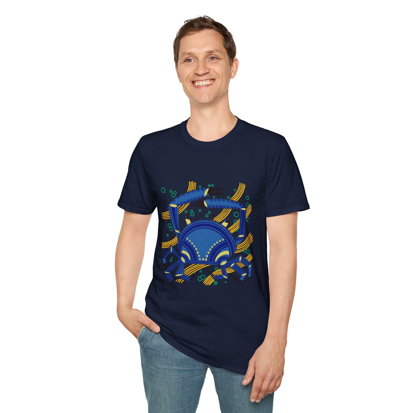 "Le Crabe" illustration by Mathurin Méheut TShirt — Coastal Sea Graphic Tees