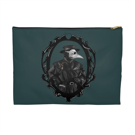 Gothic Plague Doctor Accessory Pouch – Unique Cosmetic Bag, Witchy Supplies, Gift for Halloween, Vintage Aesthetic