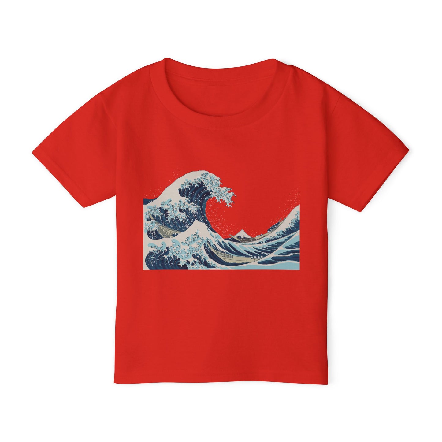 Hokusai Japanese Great Wave Toddler T-Shirt — 'Great Wave' Classic Ocean Art Tee