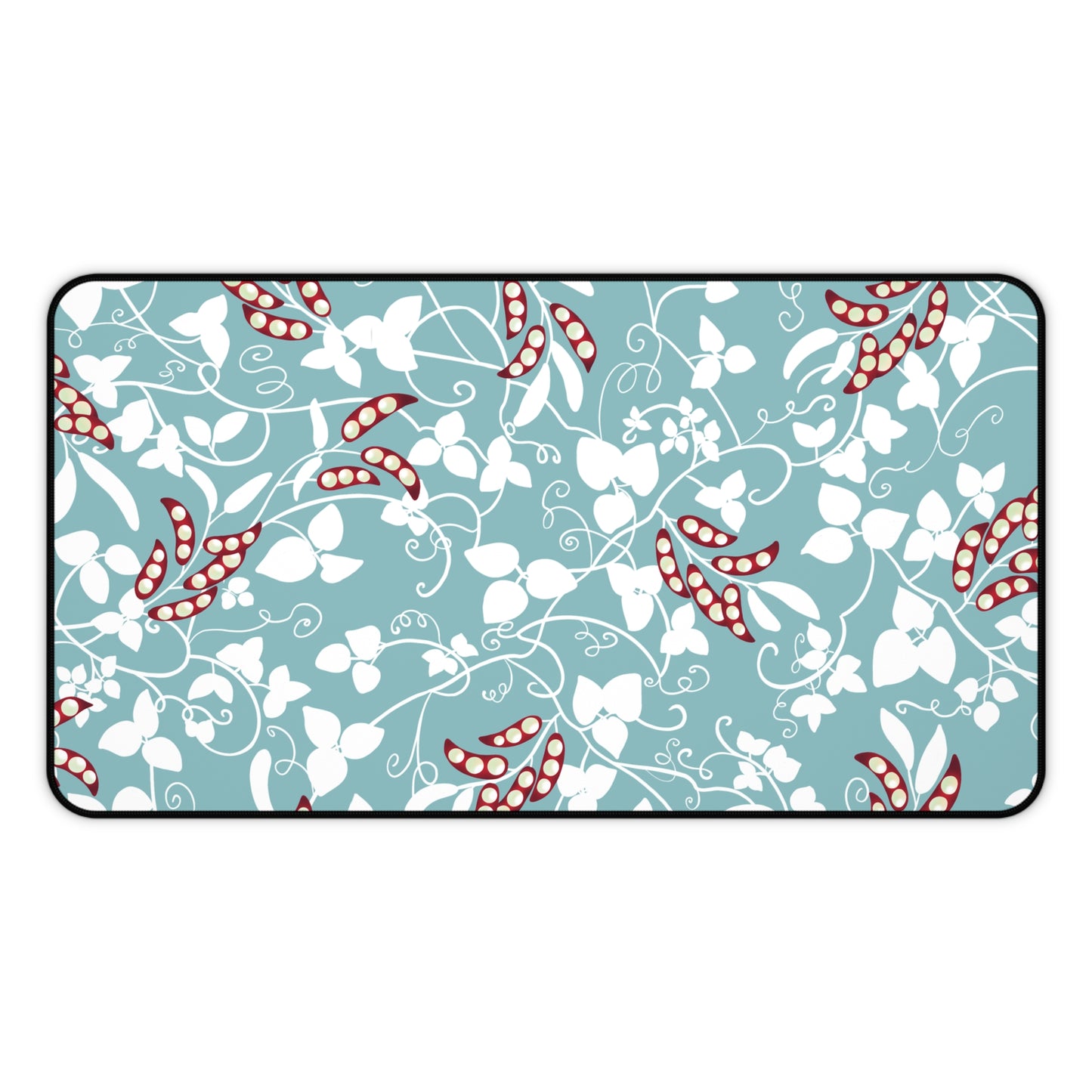 Floral & Pea Pods Desk Mat