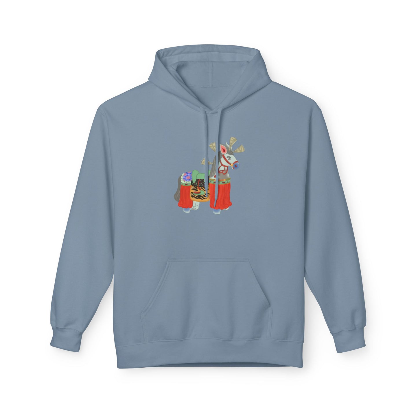Japanese Vintage Toy Horse Hoodie — Cute Painter Horse Graphic Sweatshirt
