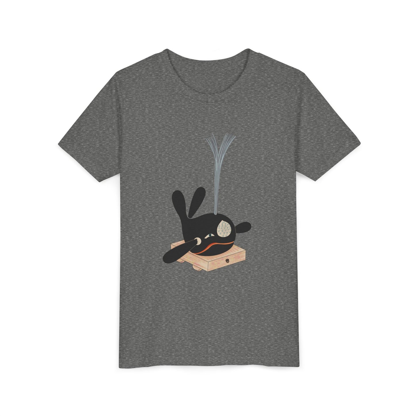 Vintage Japanese Toy Whale Youth T-Shirt — "Kujira no Shoufuki" Whale on Crate Youth Tee
