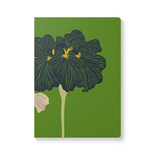 Vintage Book Cover w/Irises Softcover Journal