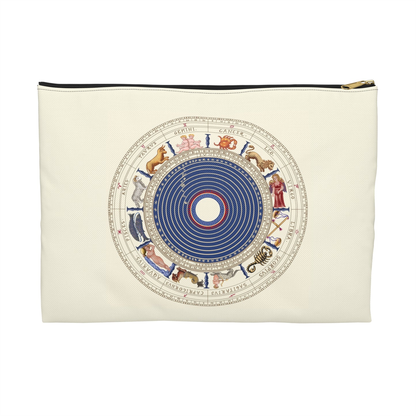 Celestial Accessory Pouch for Astrology Lovers, Zodiac Organizer, Travel Makeup Bag, Gift for Her, Horoscope Must-Have