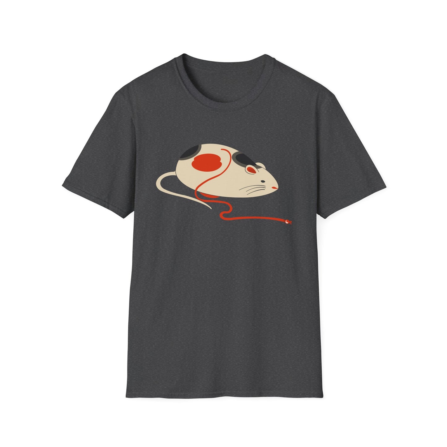 Japanese "Nezumi" Mouse T-Shirt — Cute Calico Mouse Graphic Tee