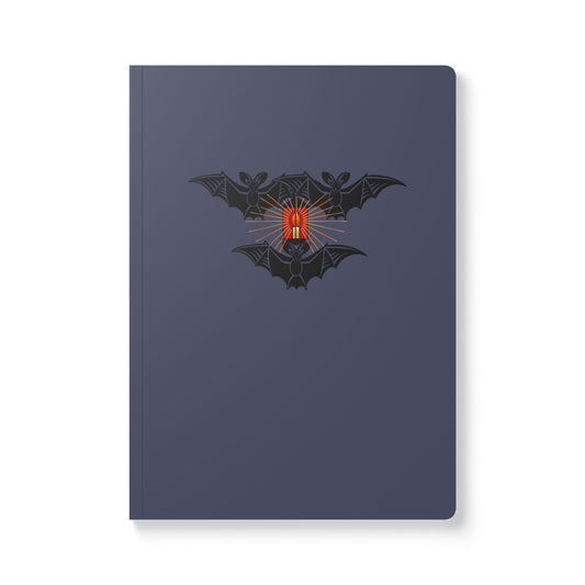 Gothic Bat Softcover Journal | Perfect for Writing, Note-taking, Gift for Halloween, Dark Academia, or Creative Minds
