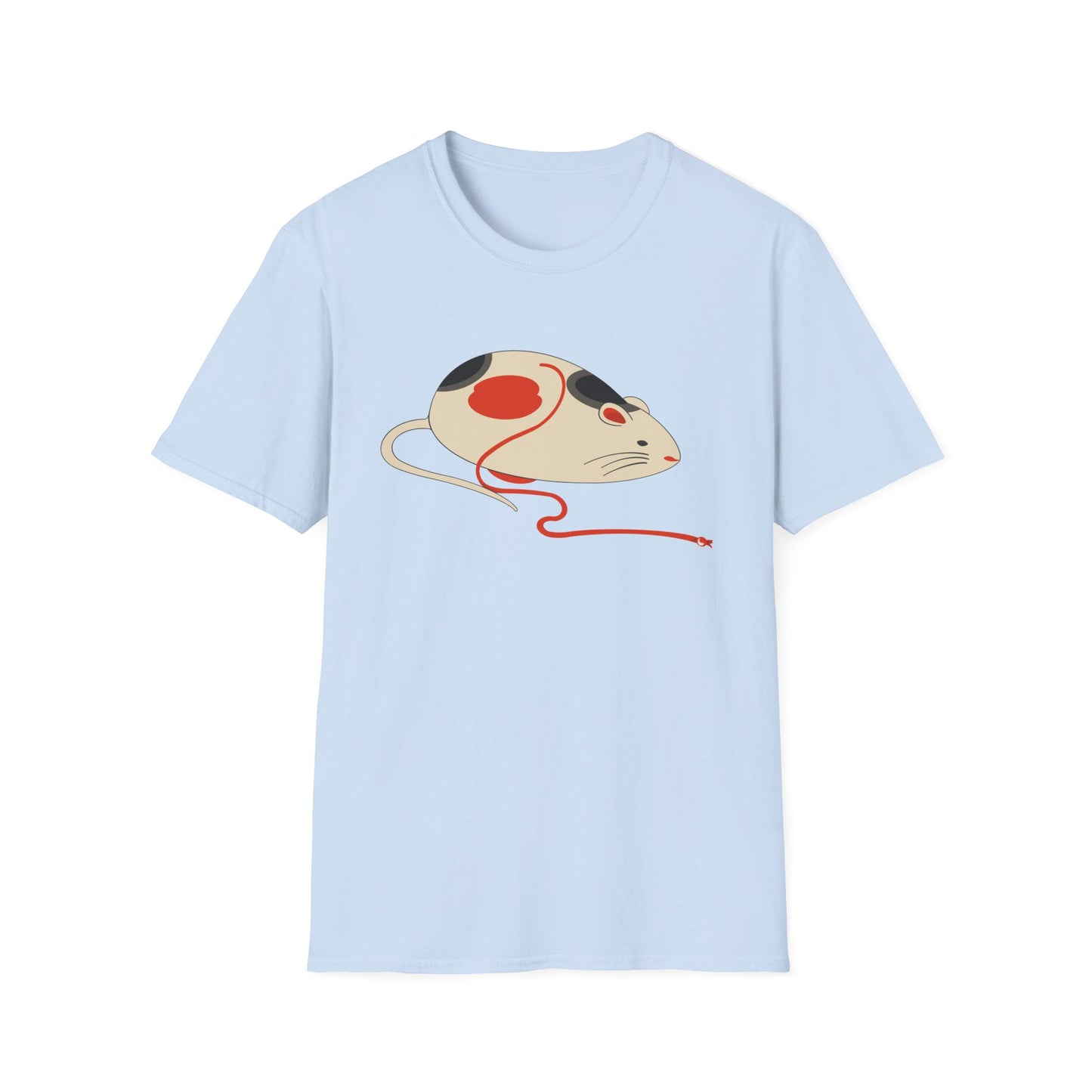 Japanese "Nezumi" Mouse T-Shirt — Cute Calico Mouse Graphic Tee