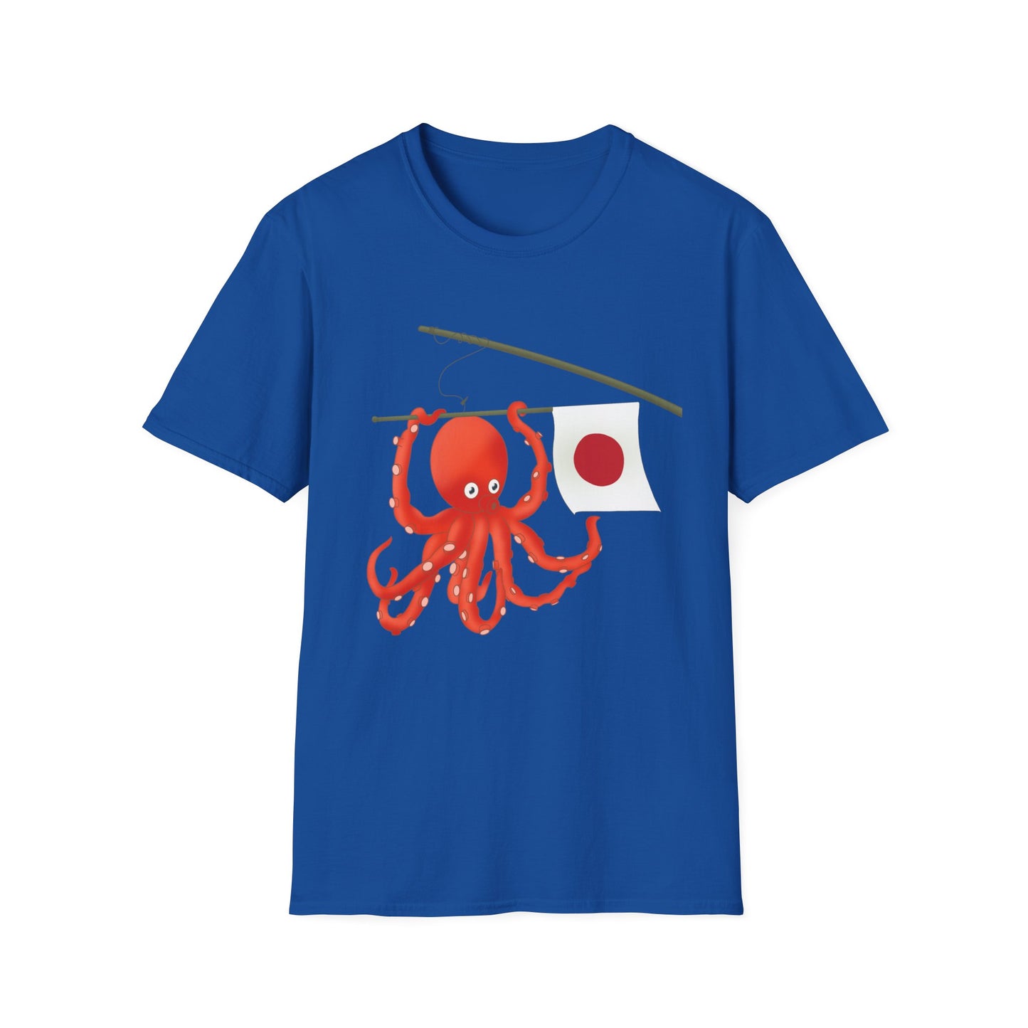 "Tako" Japanese Octopus Tshirt — Cute Red Octopus Graphic Tees