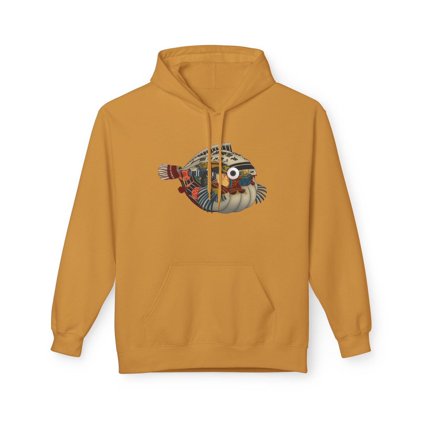 Pufferfish Art Hoodie — Colorful Japanese Fish Graphic Pullover