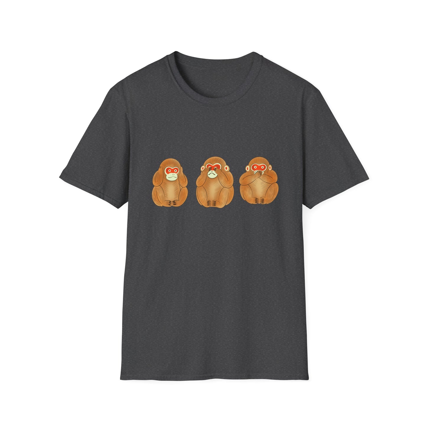 Three Wise Monkeys Fushimi clay doll Tshirt | Three Wise MonkeysGraphic Tee