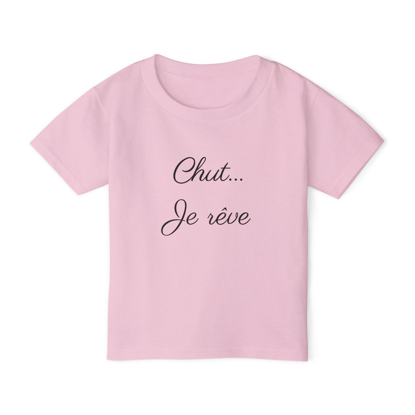 Toddler T-Shirt — "Chut... Je rêve" French Script Sleepy Chic Tee