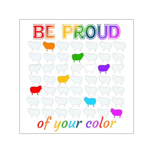 Pride Sheep Vinyl Stickers | LGBTQ+ Stickers for Journals