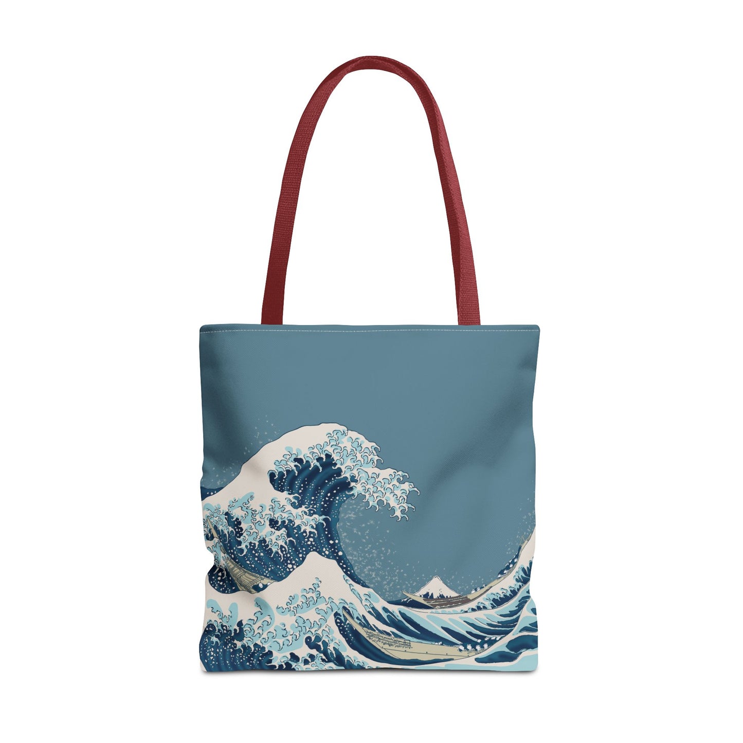 Hokusai Great Wave Tote Bag — Japanese Wave Print All-Over Canvas Beach & Market Tote